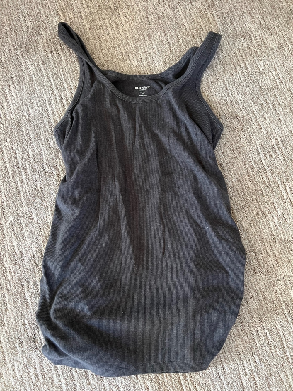 Old Navy Grey Ribbed Maternity Tank
